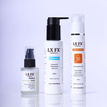 Retinol Serum with Sunscreen Gel Combo