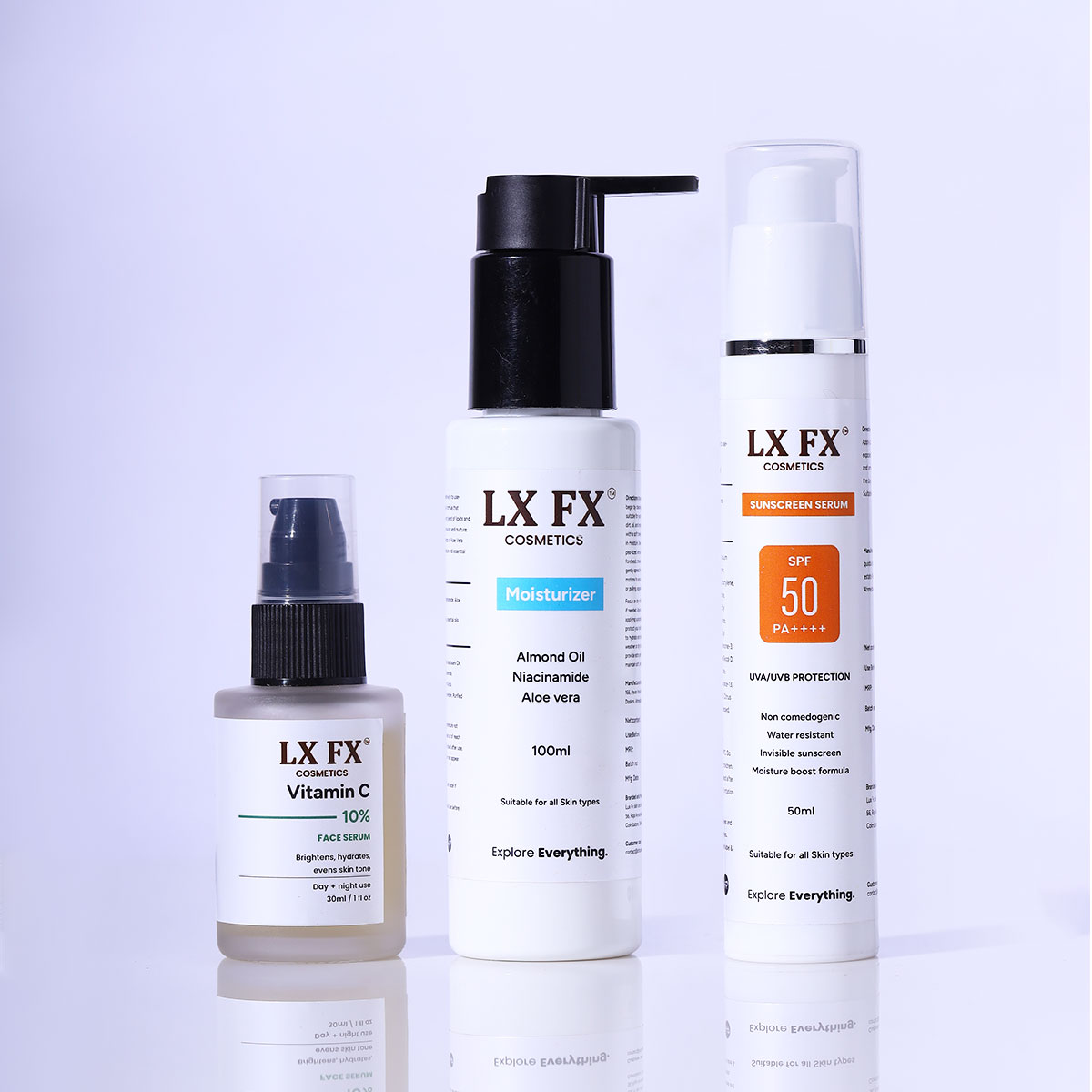 Vitamin C Serum and Sunscreen Gel Combo