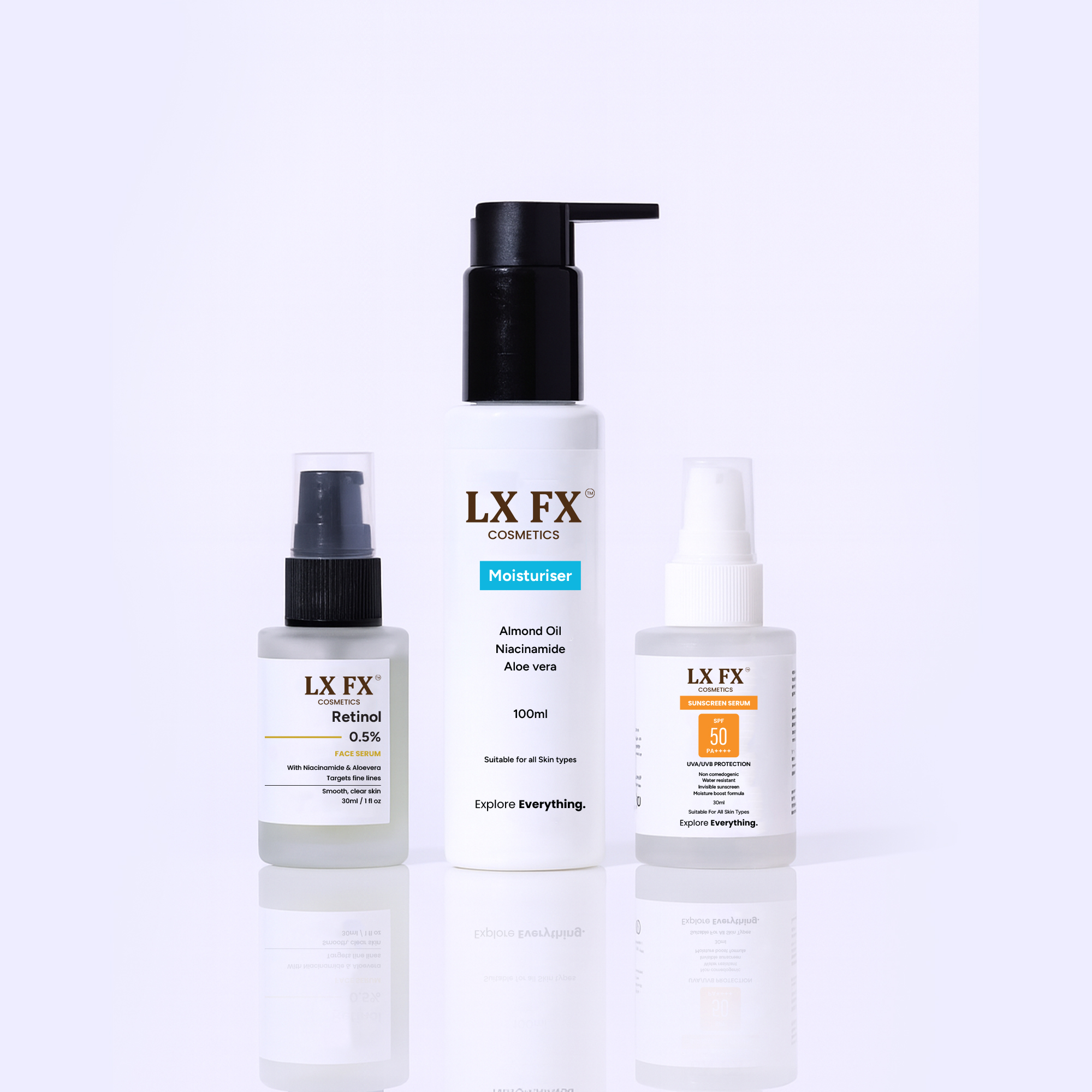 Retinol Serum with Sunscreen Serum Combo